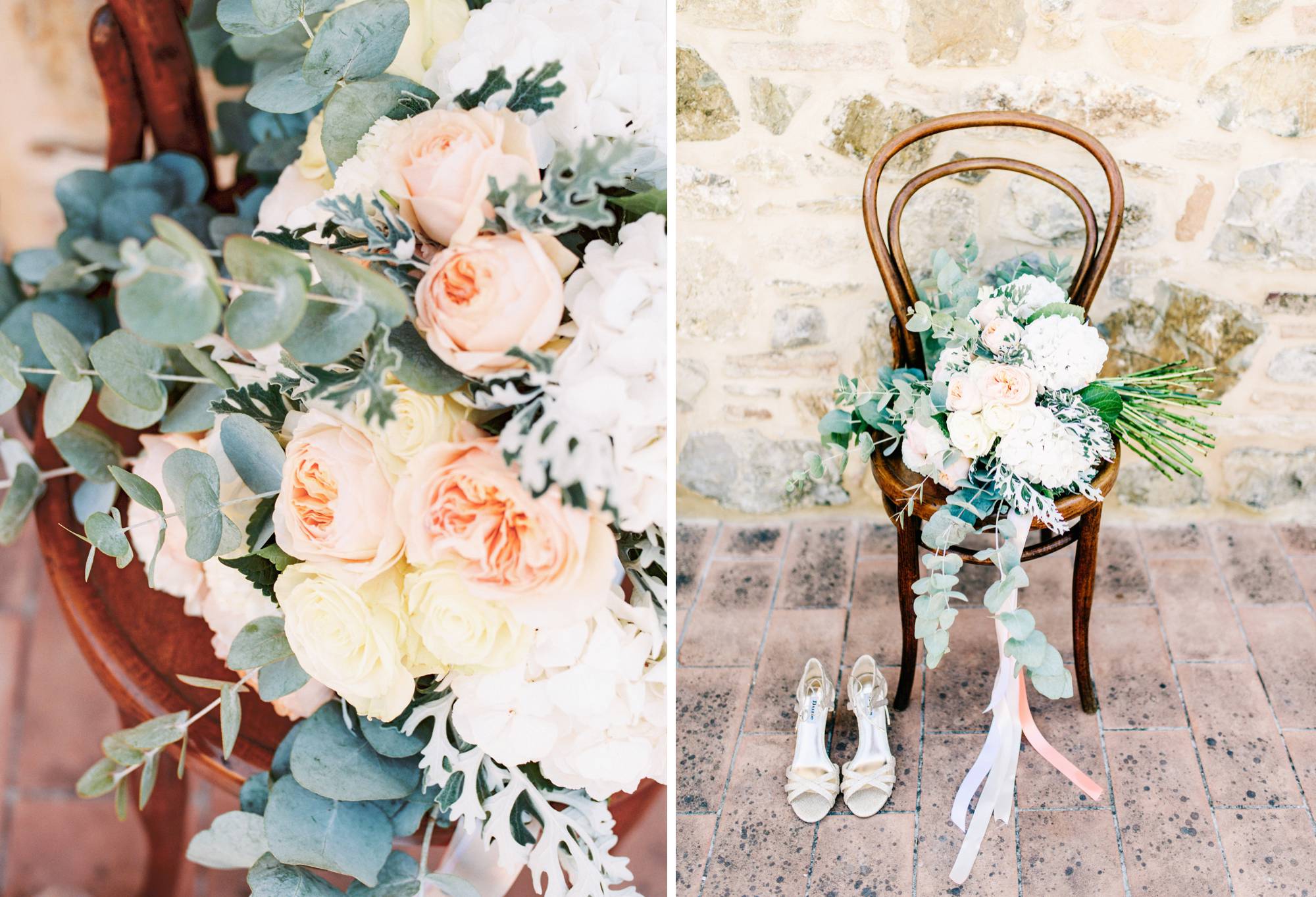Fine art film photography Destination Wedding Tuscany Italy - Bridal Bouquet