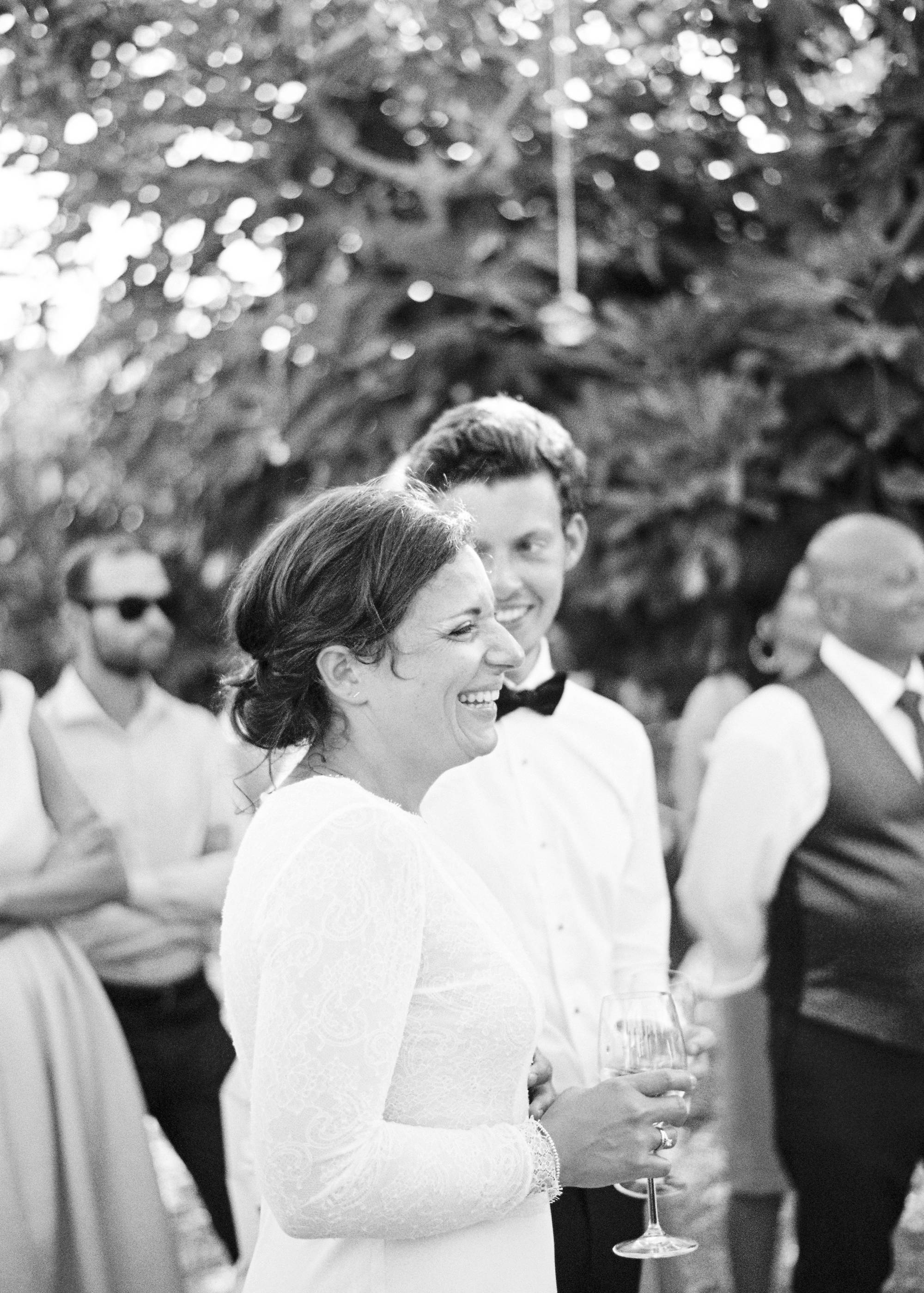 Fine art wedding photographer Destination Wedding Tuscany Italy - Bride laughing