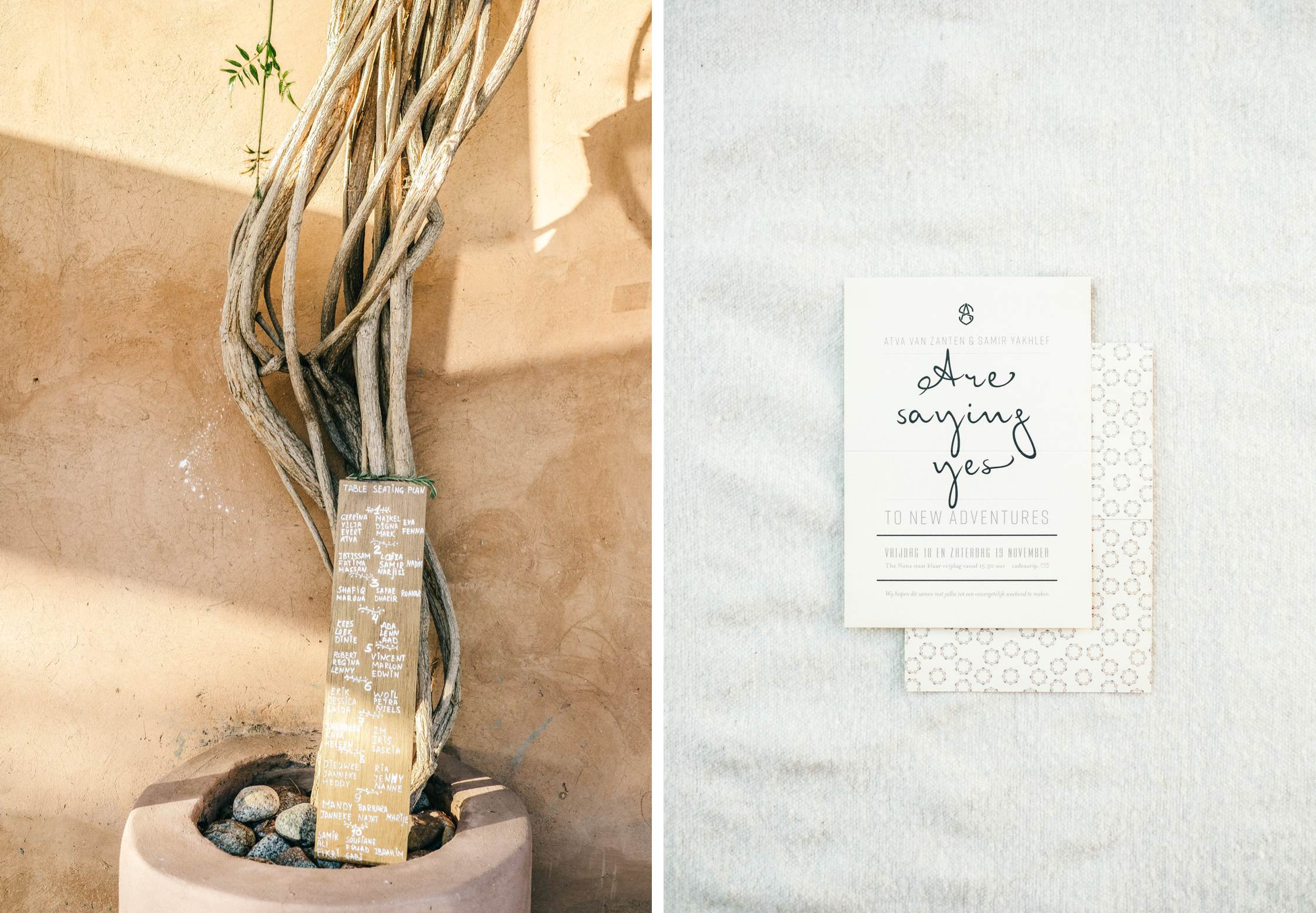 Wedding photographer Marrakech Morocco - Wedding Stationery