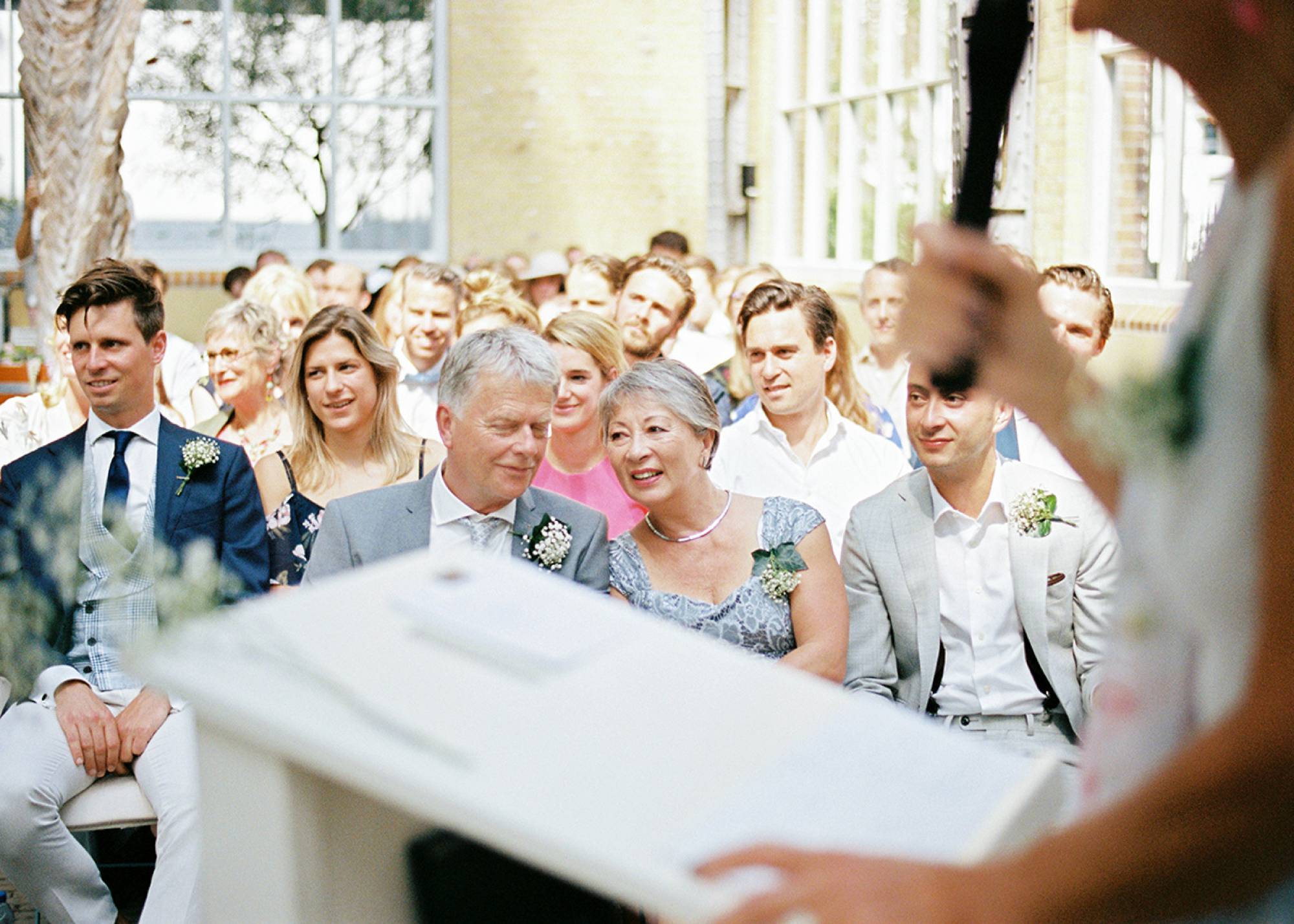 Fine art film photography Amsterdam the Netherlands - Guests at the ceremony