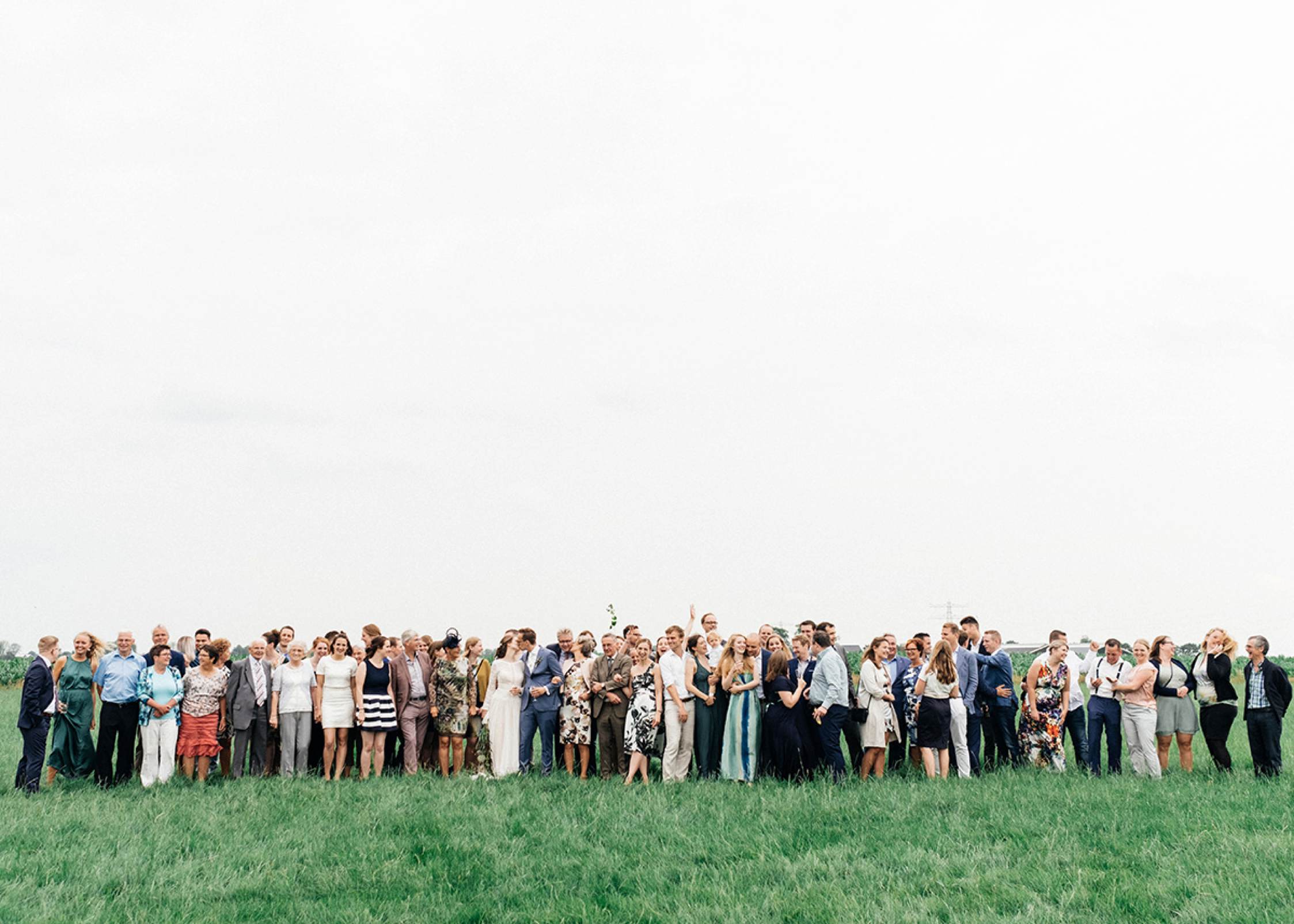 Fine art photographer intimate farm wedding - Family shot
