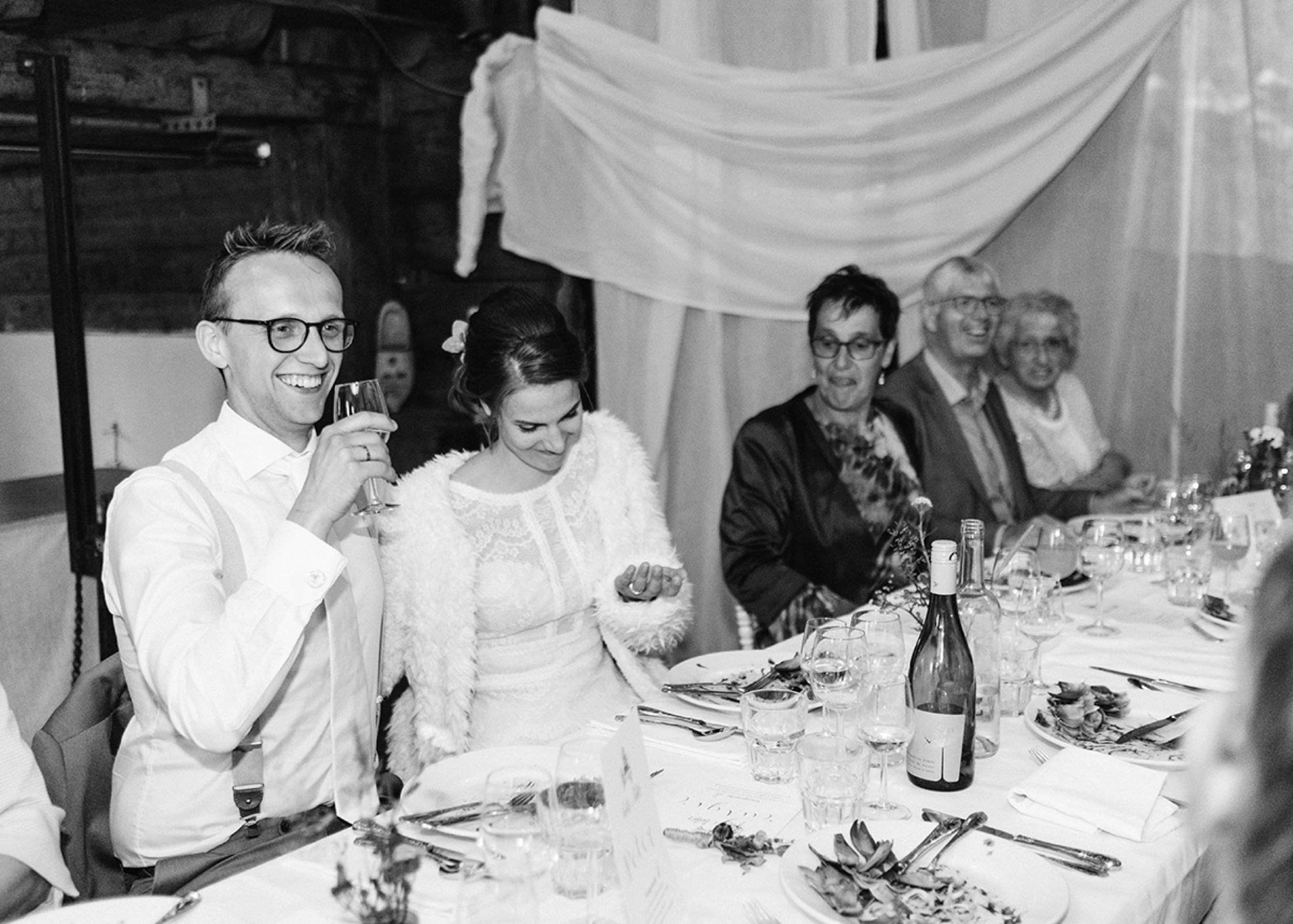 Fine art film photography the Netherlands - Wedding dinner