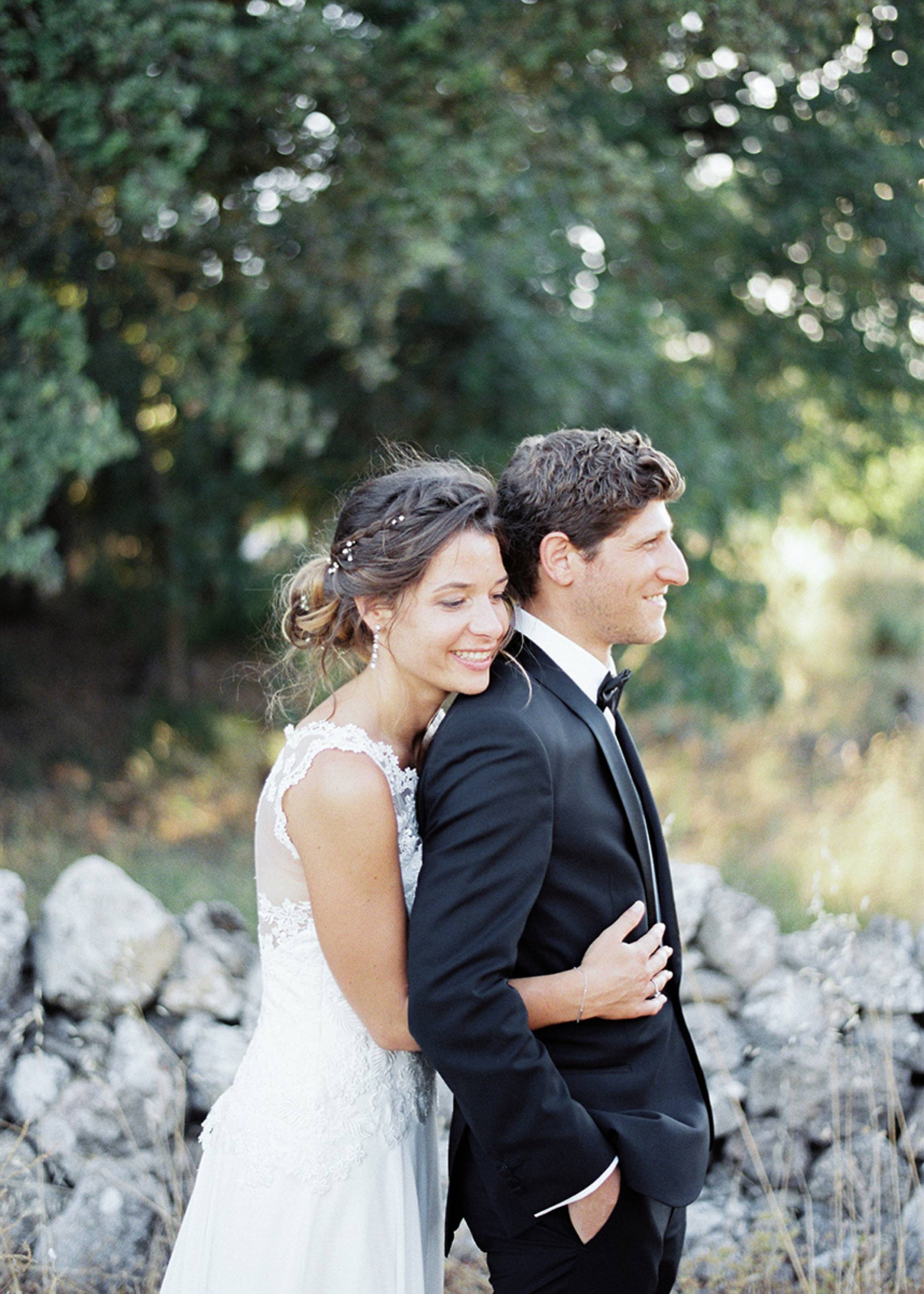 Fine art photography South of France - Bride and groom portrait