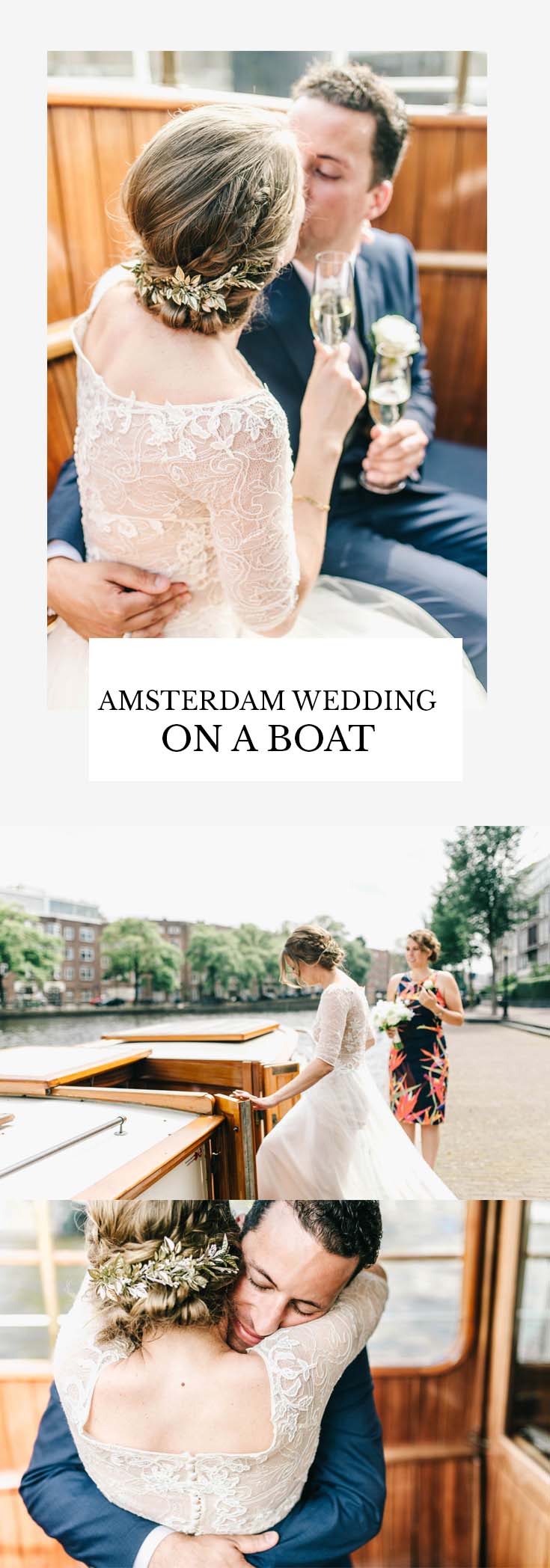 Amsterdam wedding on a boat