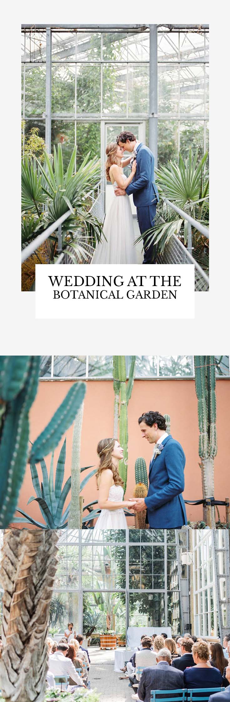 Wedding at the botanical garden